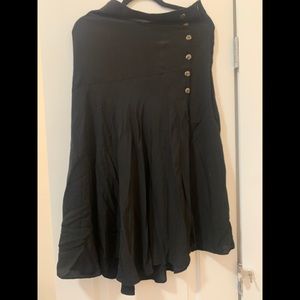 Zara black skirt, linen material, Sz x-small